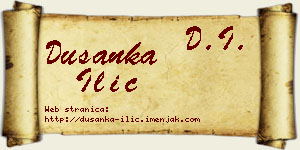 Dušanka Ilić vizit kartica